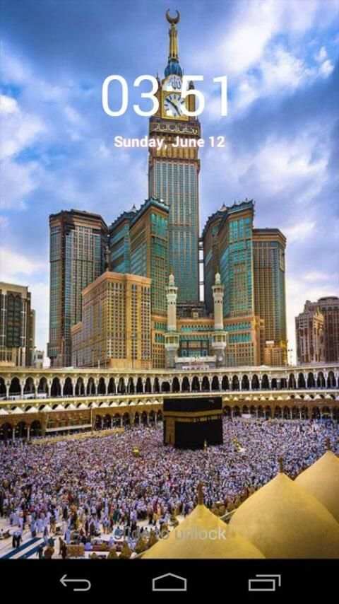 Mecca Live Screen Lock 5 تصوير الشاشة