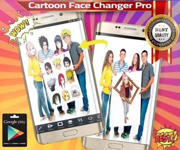 Cartoon Face Changer Anime 5 تصوير الشاشة