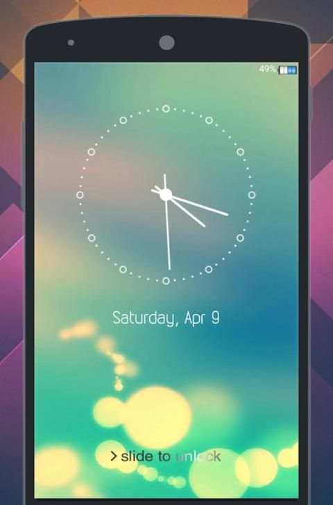 Classic Clock Lock Screen скриншот 6