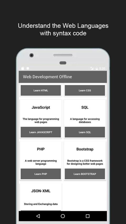 Learn Web Development Offline 6 تصوير الشاشة
