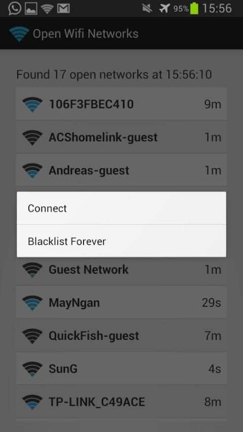 Open Wifi Network Finder screenshot 1