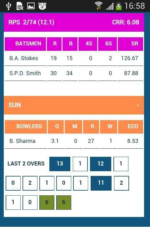 Cricket Live screenshot 3