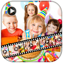 Birthday Slideshow Video Maker أيقونة