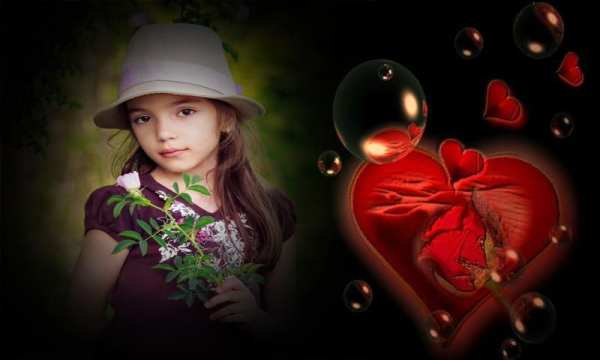 Love Heart Photo Frame скриншот 3