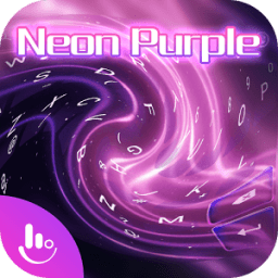 Neon Purple Love Keyboard Theme icon