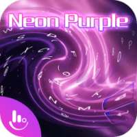 Neon Purple Love Keyboard Theme on 9Apps