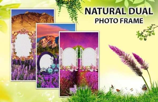 Nature Dual Photo Editor - Photo Frame screenshot 2