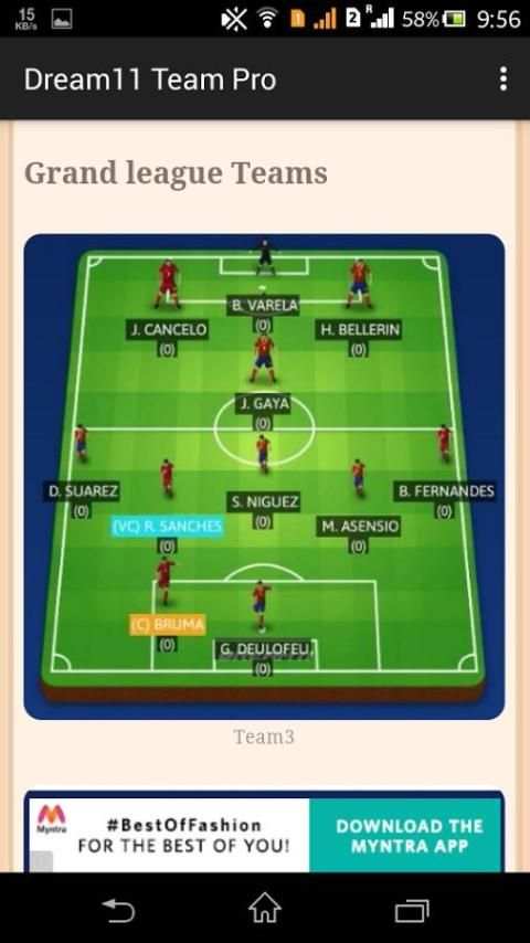 Dream11 Pro Team स्क्रीनशॉट 2