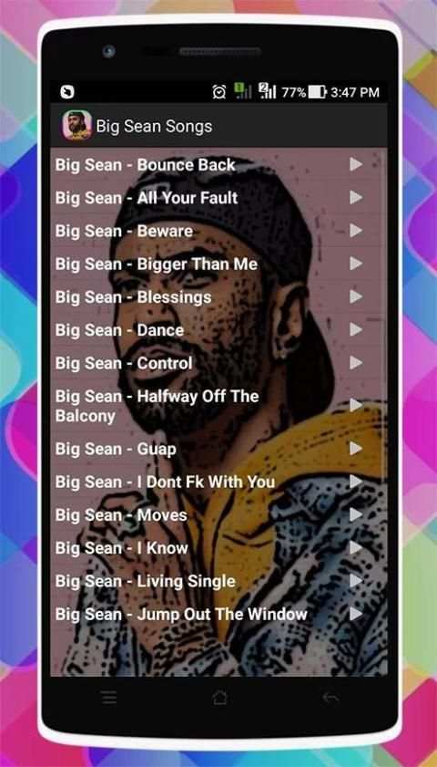 Big Sean Songs 2 تصوير الشاشة