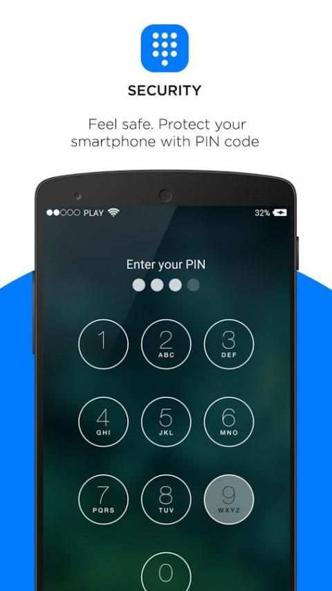 Lock Screen IPHONE style स्क्रीनशॉट 1