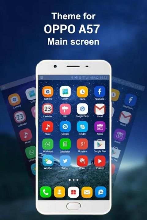 Theme and Launcher for Oppo A57 8 تصوير الشاشة