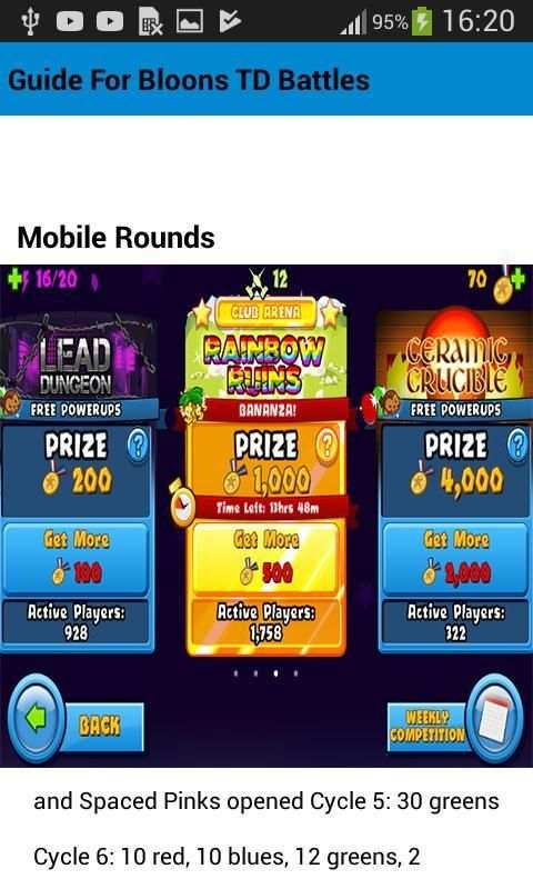 Guide For Bloons TD Battles 1 تصوير الشاشة