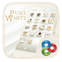 Pure Whitee Go Launcher Theme иконка
