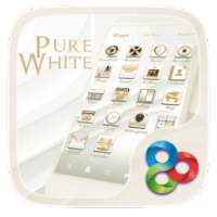 Pure Whitee Go Launcher Theme