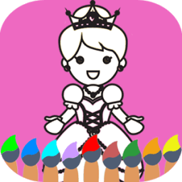 Princess Coloring Book For Kids иконка