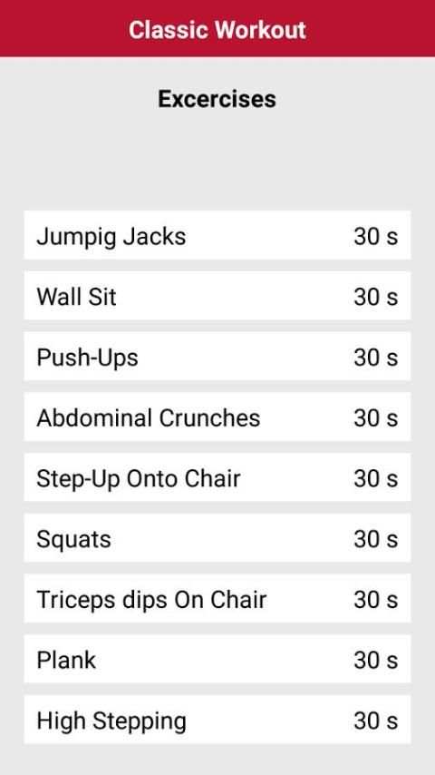 7 Minutes workout screenshot 3