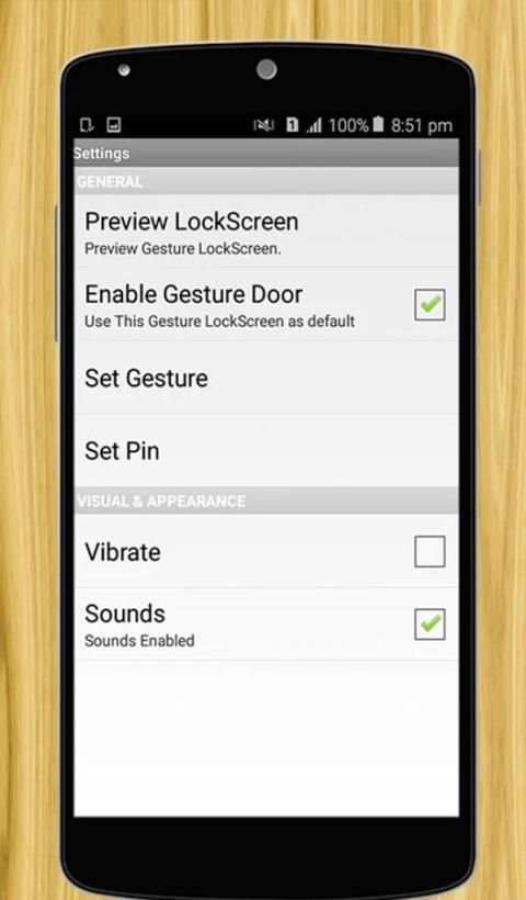 Gesture Door Lock Screen скриншот 1