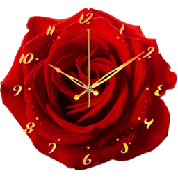 ikon Rose Flower Clock