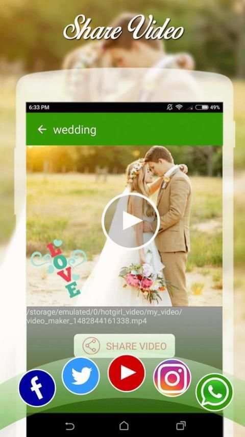 Wedding Video Maker 2 تصوير الشاشة