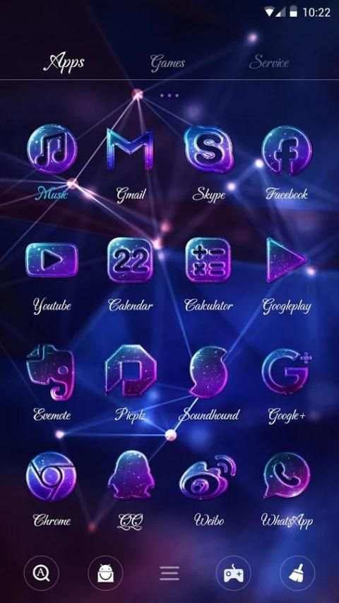 Light Halo Go Launcher Theme screenshot 4