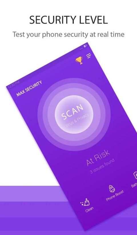 Max Security(Virus Cleaner) 1 تصوير الشاشة