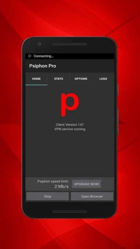 Psiphon Pro VPN 2018 स्क्रीनशॉट 1