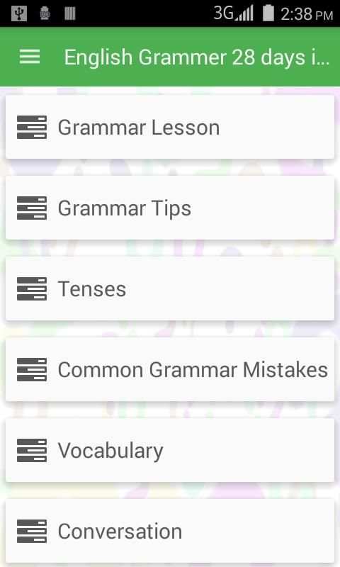 English Grammer in 28 days скриншот 6