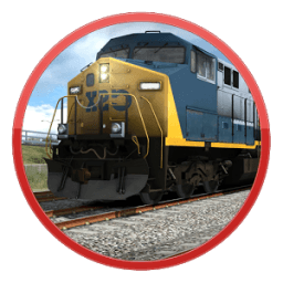 Real Train Driving Train Tracks Simulator Game 3D иконка