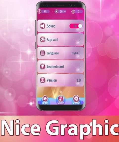 Pink Piano Tiles 3 screenshot 3