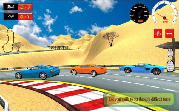 Turbo Car Rally Racing 3D screenshot 2