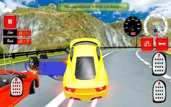 Turbo Car Rally Racing 3D screenshot 5