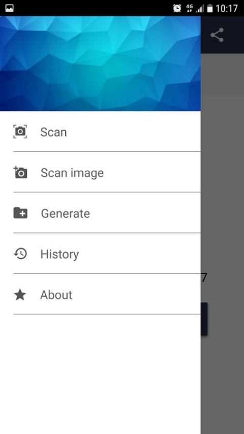 Barcode scanner screenshot 1