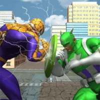 Spider Hero vs Captain PK Superhero Crime City USA logo