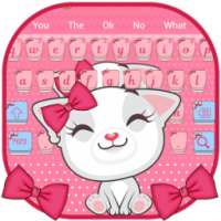 Cute Cat Bowknot Keyboard on 9Apps