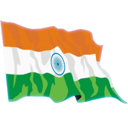 Waving India Flag Widget आइकन