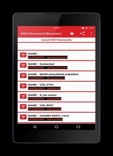 Wifi Password Recovery-key view screenshot 4
