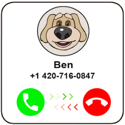Calling Talking Dog Ben * (OMG He Answered) أيقونة