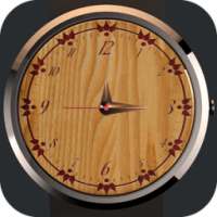 Analog Wood Watch Display on 9Apps