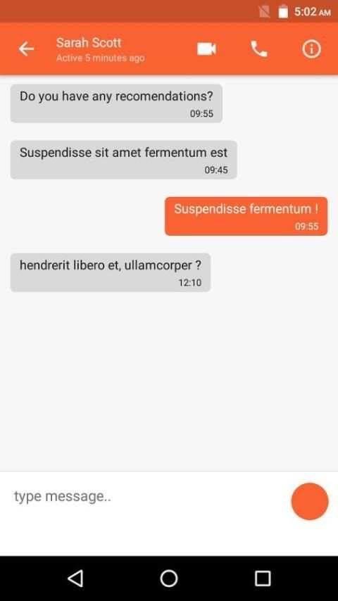 Material Messenger screenshot 2