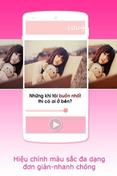 làm video từ ảnh tâm trạng ghép nhạc, video status screenshot 2