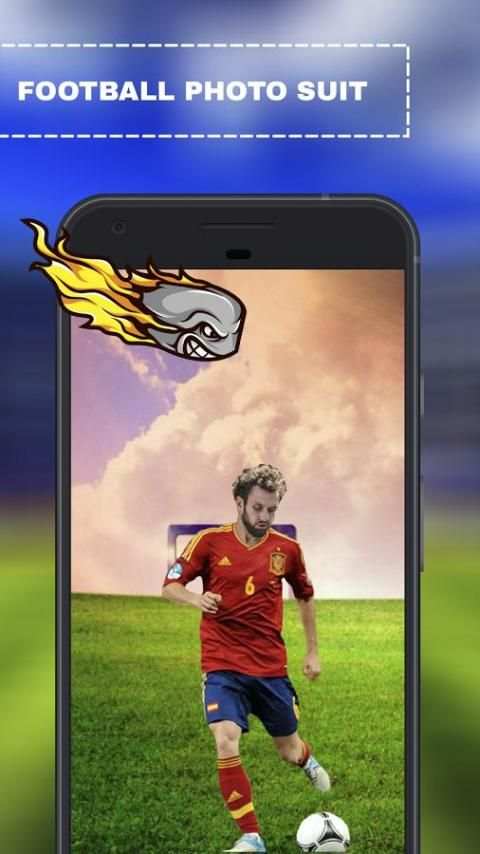 Football Photo Suit 4 تصوير الشاشة