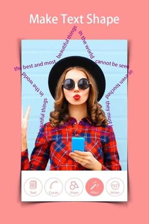 Curve Text On Photo : Stylish NameArt скриншот 1