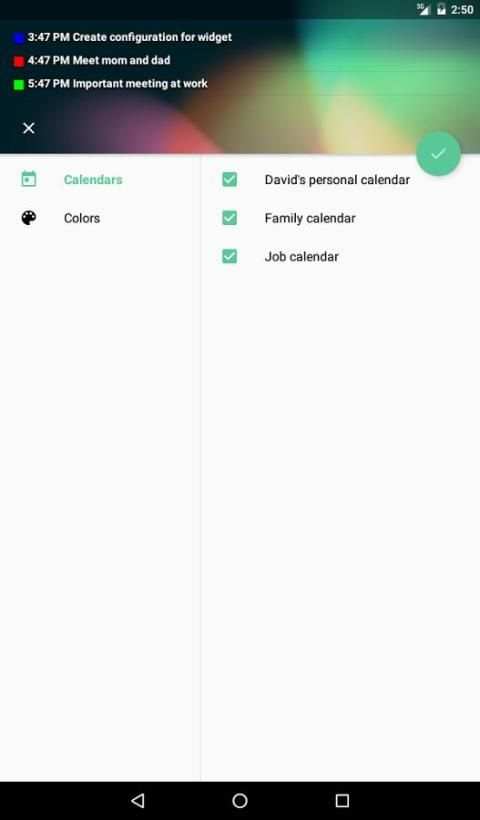 Transparent Calendar Widget скриншот 3
