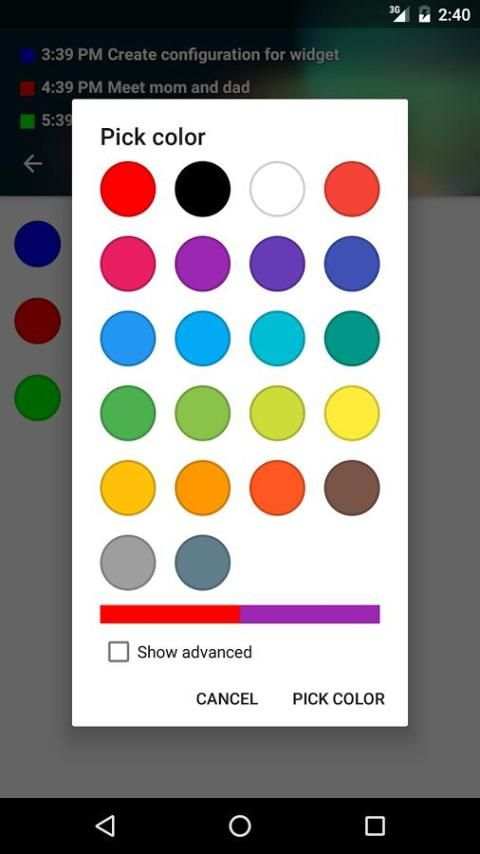 Transparent Calendar Widget 8 تصوير الشاشة