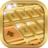 Gold Keyboard with Diamond