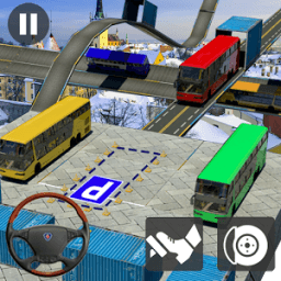 ikon offroad bukit mendaki bis sopir 3d