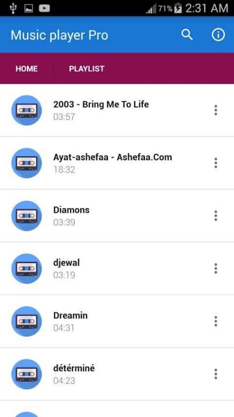 Music Audio player Pro скриншот 4