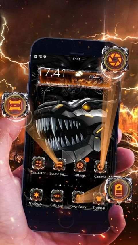 3D Mech Dragon Theme screenshot 4