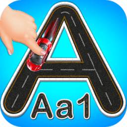 Road Tracing Book - Alphabets & Numbers Tracing