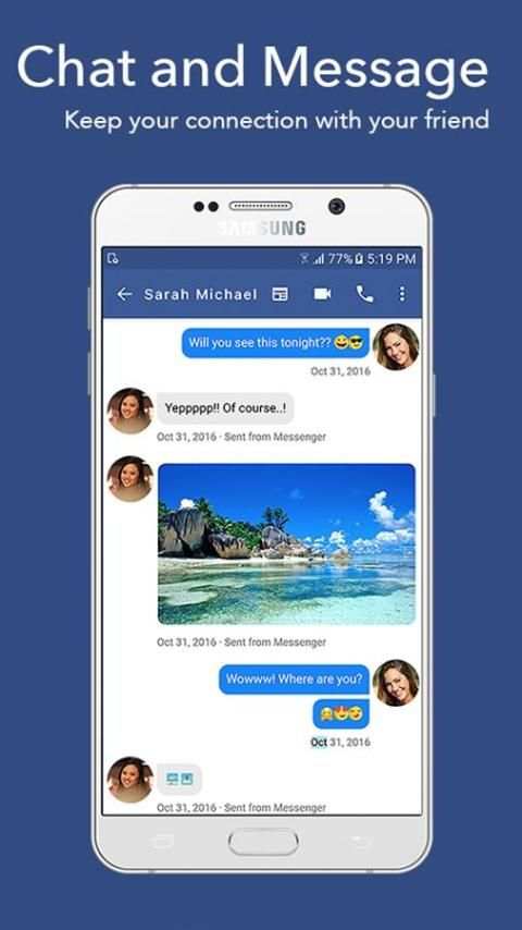Lite messenger - Mini messenger स्क्रीनशॉट 4